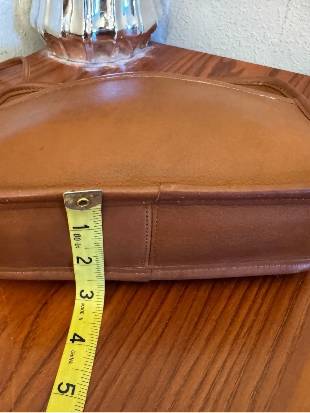 Coach Tan Leather Messenger Crossbody